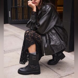 BR Leather Moto Boots